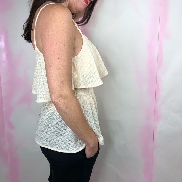 Torn by Ronny Kobo Layered Lace Mesh Tank Top - Picture 4 of 7